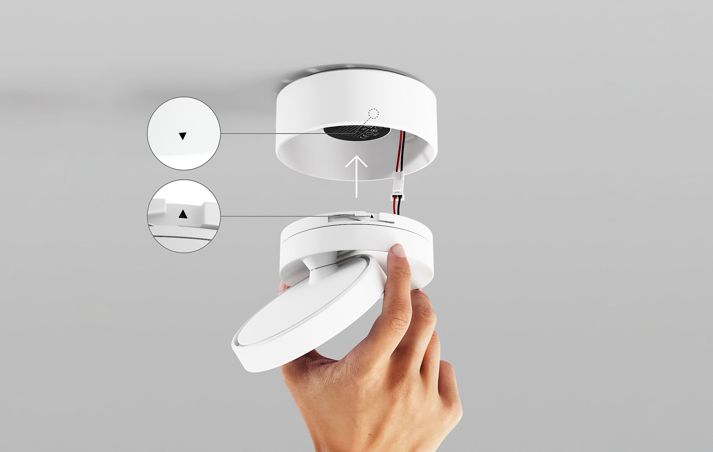 Nivo Leuchtenkopf einstecken