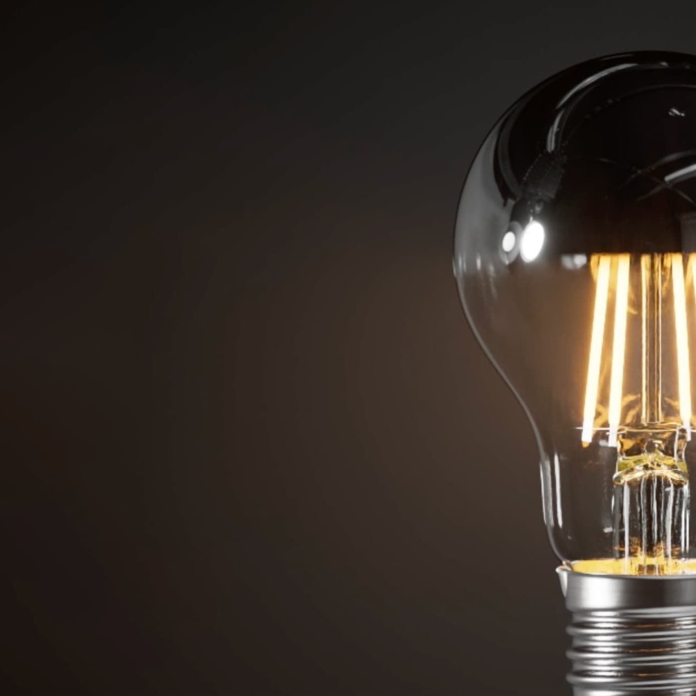 Filament Lampen Typ Kopfverspiegelt