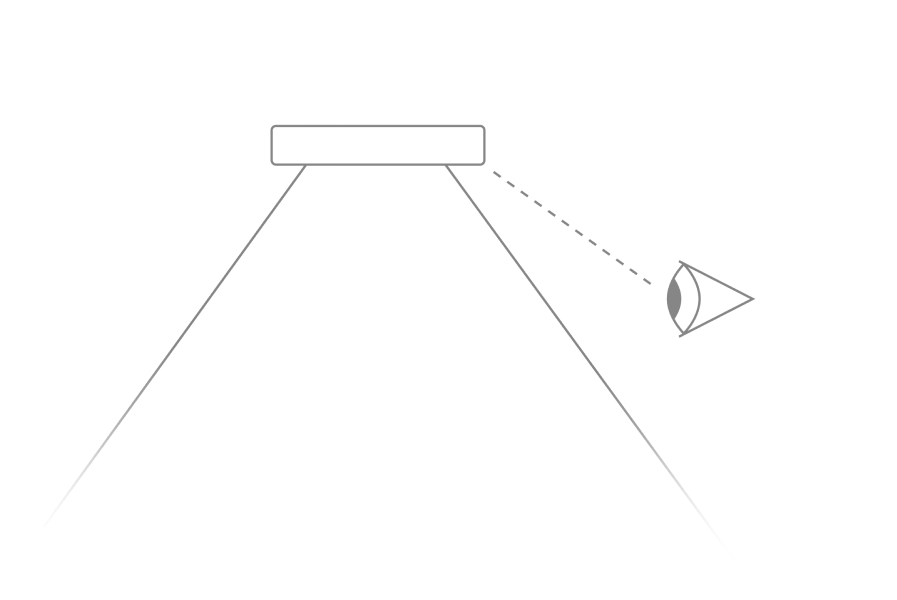 Grafik Nivo blendfreies Licht